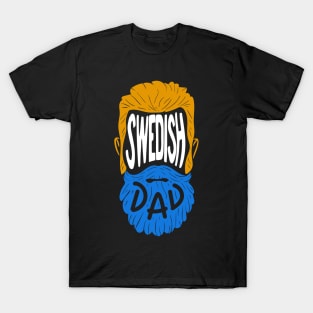 Swedish Dad - Vintage Beard Gift T-Shirt